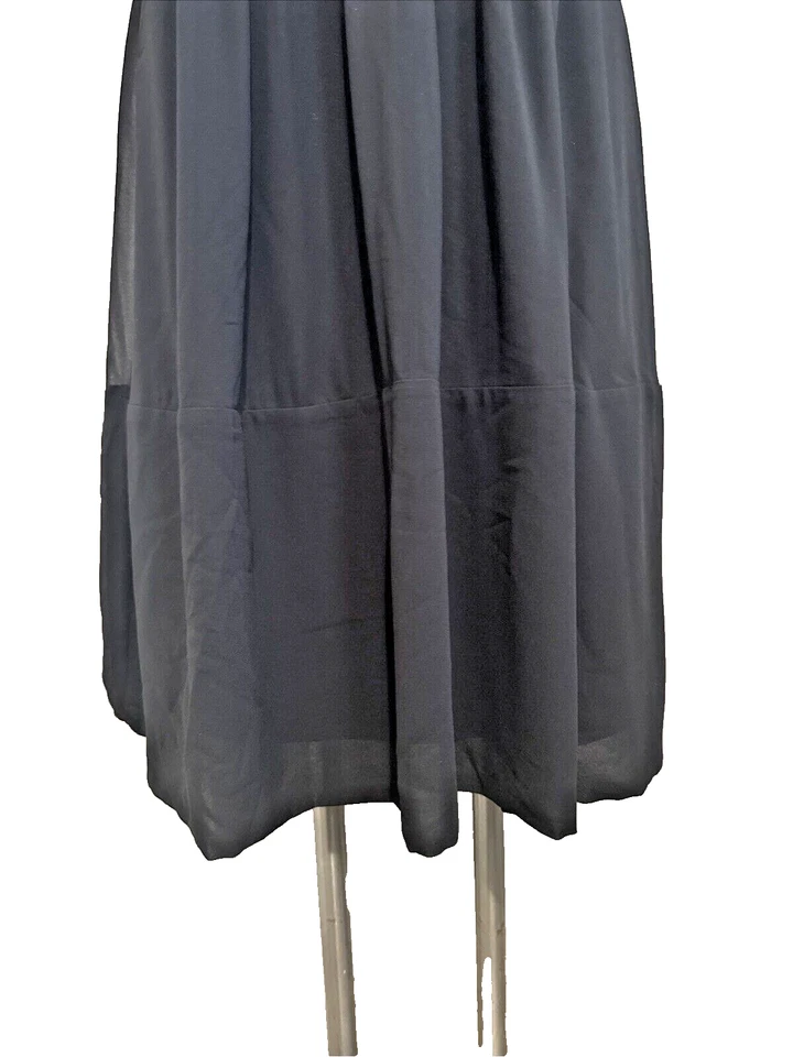 NWOT Jenny Yoo Chiffon Pleated Dress Black Size 0 - Image 3 of 4