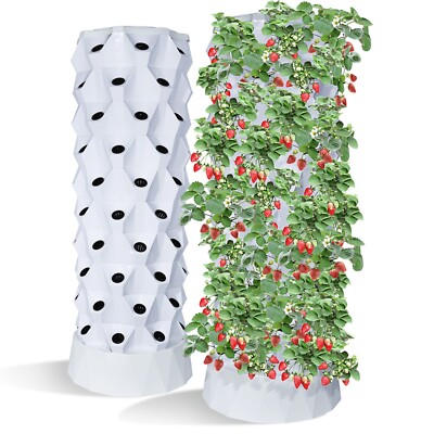 Hydroponics Tower,Garden Growing System Kits,For Vertical Cultivation(80Pots)