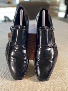 prada double monk strap shoes