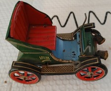 Vintage Modern Toys Trade Japan Lever Action Tin Old Car still works
