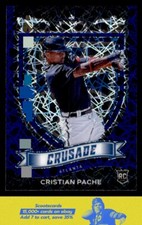2021 Panini Chronicles Cristian Pache Crusade Blue Velocity card #25 Braves