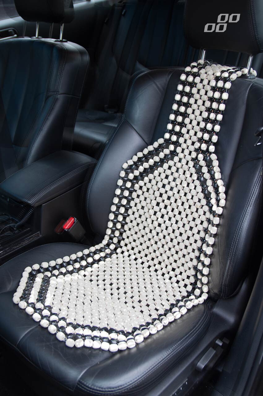 Holzperlen Sitzauflage Für Auto - 43,5x43cm Massage Sitzbezug