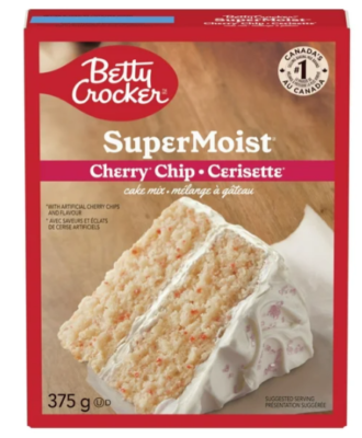 Betty Crocker Super Moist Cherry Chip Cake Mix, 375g | eBay