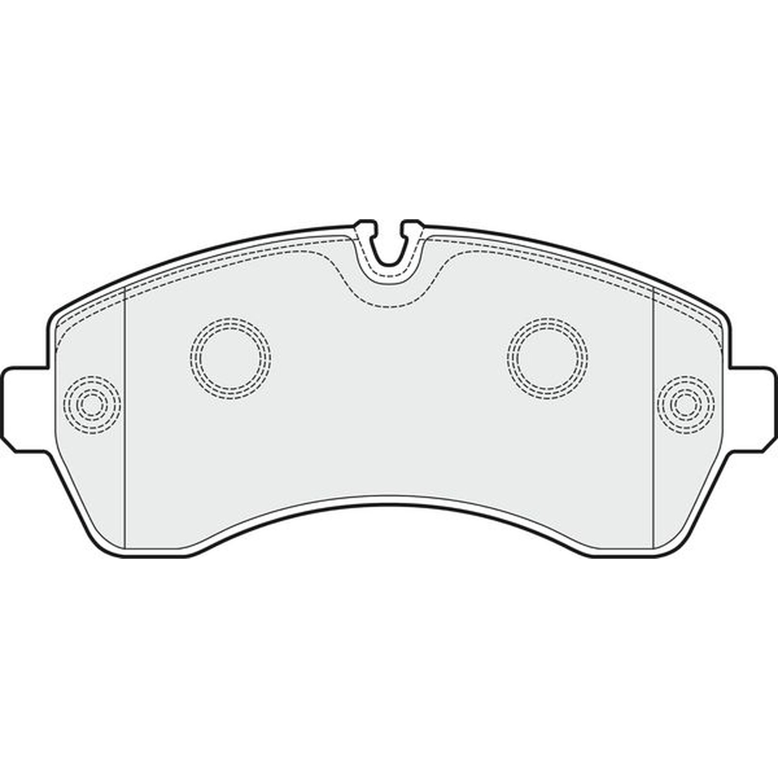 Apec Blue Brake Pads - Front PD3648 - For Mercedes Sprinter Volkswagen Crafter