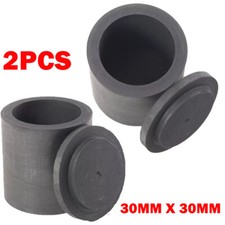 2X 30mm Graphite Ingot Bar Mould Crucible For Melting Metal Casting Refining NEW