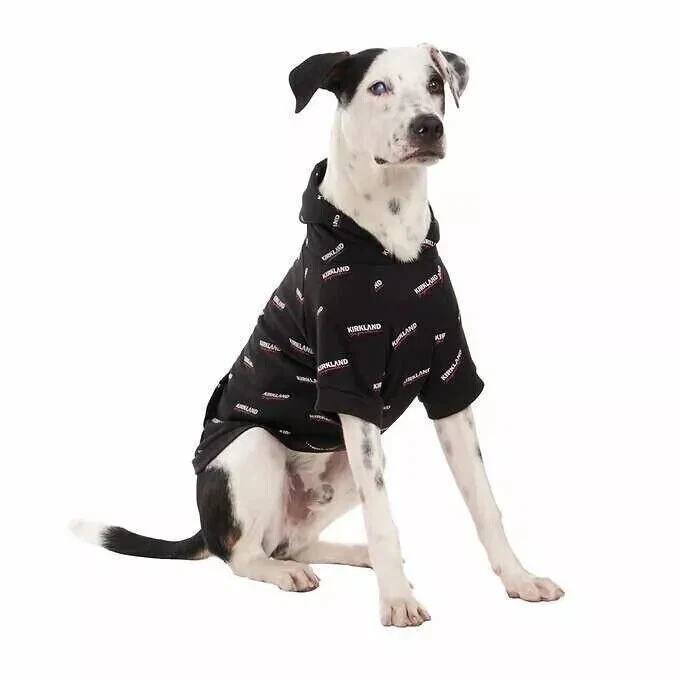 Chaqueta con Capucha Costco Kirkland Signature Perro/Mascota Negra/Gris Nueva ENVÍO RÁPIDO Foto 4 de 4