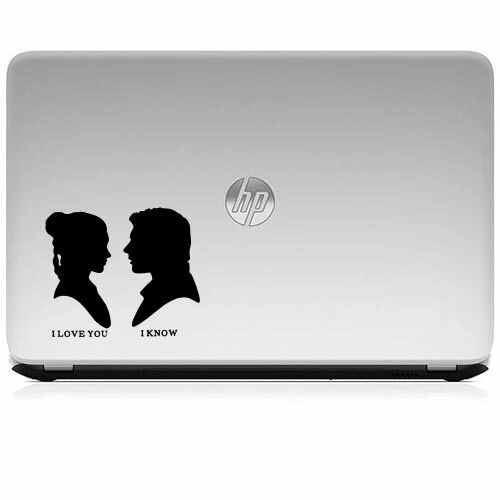 Star Wars Han Solo Leia love for Macbook Air/Pro Laptop Car Vinyl Decal Sticker - Image 2 of 4