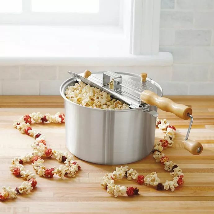 Wabash Valley 6 qt Whirley Pop Stove Top Popcorn Popper