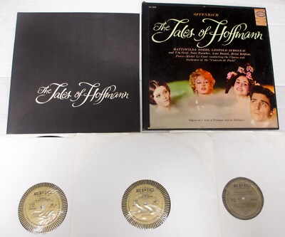 OFFENBACH Tales of Hoffmann DOBBS SIMONEAU Le CONTE Epic 3LP 1962 CLA 518