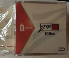 Iomega Zip 100MB Disks formatted for MAC 5 new and sealed, 1 open but unused