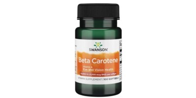 SWANSON, BETA CAROTENE mit VITAMIN A 10000 IU 100 Weichkapseln SUPER PREIS