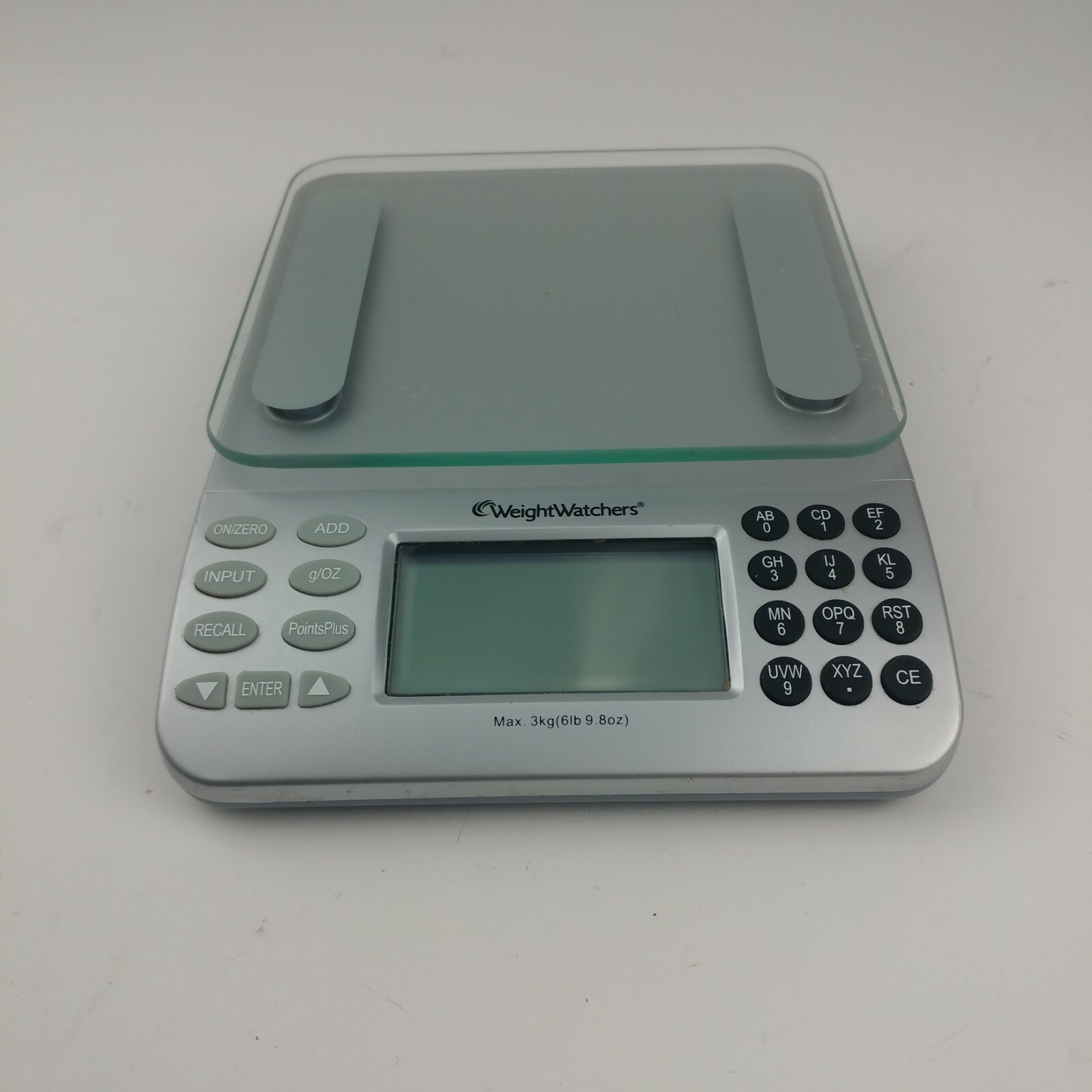 Weight Watchers Gray Glass Food Scale Up To 6 Lbs 9 8 Oz Ebay