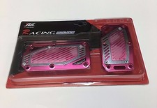 2 Pcs Set Red Brake Gas Racing Pedal Pads For Automatic Car Pdl- 8512r