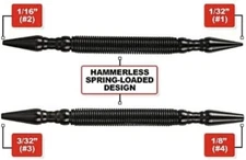 Rayzart  Hit Tool NS1234 Hammerless Pro Set Includes 1/32" 2/32" 3/32" 4/32" 