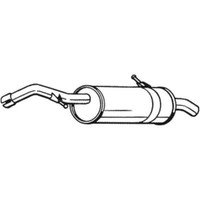 Bosal EndschalldäMpfer SchalldäMpfer FüR CitroëN C3 I C2 Peugeot 1007