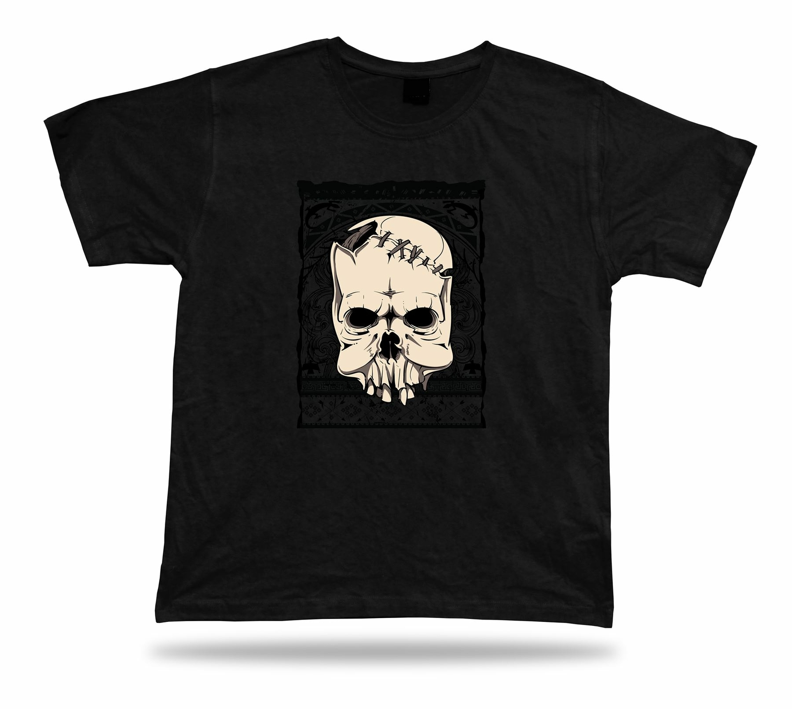 Tshirt Tee Shirt Birthday Gift Idea Native Skull Stitches Death  Emblam Evil
