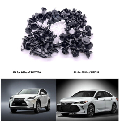 100x 7 8 9mm TOYOTA & LEXUS Trim Panel Clips Bumper Fender
