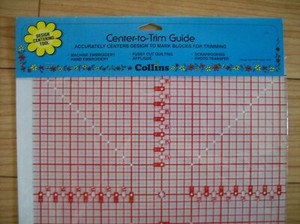 NIP Collins Center-to-Trim Guide for Quilting Embroidery Sewing Applique Crafts