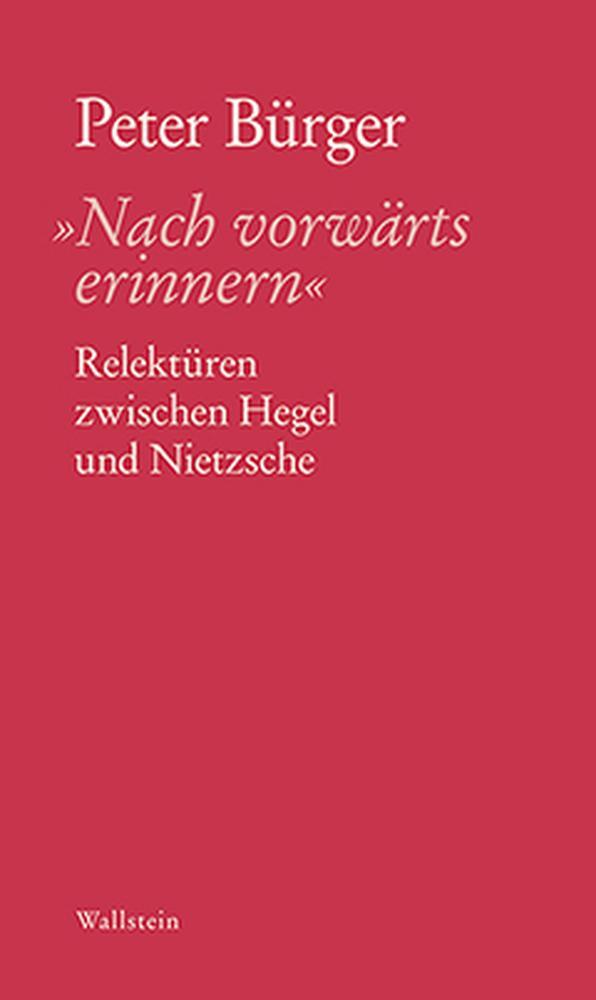 Thumbnail - Peter Bürger / 'nach Vorwärts Erinnern'9783835319486
