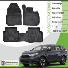 3D Car Mats Rubber Floor Mats For Honda CR-V CRV Mk5 2018-2023 Allweather