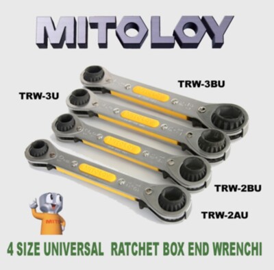 MITOLOY Universal Board Ratchet Wrench 8x10 12x13 TRW-2AU Made in 
