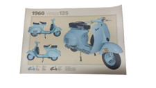 POSTER PLASTIFICATO VESPA 125 VNB1T-VNB2T 1960