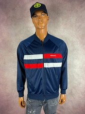 VTG 70's Adidas Originals Warm Up Made in USA Navy Jacket Soccer Tennis Size L