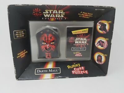 star wars episode 1 darth maul rubiks cube puzzle boxed sealed 1999 new vintage 