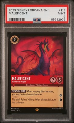 Takara Tomy - ロルカナ　マレフィセント　怪物ドラゴン　レジェンダリー　113/204・JA・1 Disney Lorcana card Maleficent Foil 113/204 Legendary The