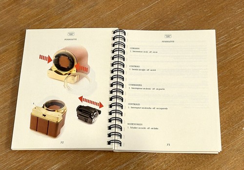 New-SCATOLA del TEMPO Instructions & Blank Warranty Spiral Bound Manual - Picture 5 of 7