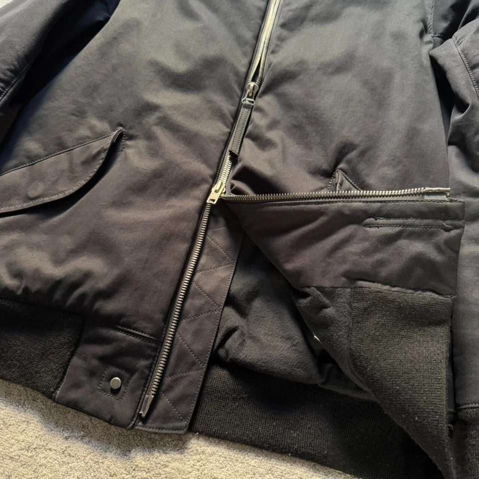 Куртка-бомбер Helmut Lang утепленная на двойной молнии черная - Изображение 4 из 4