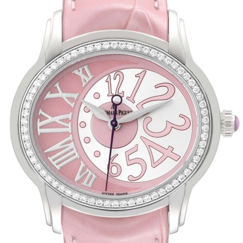 Audemars Piguet Millenary Steel Diamond Ladies Watch 77301ST Box Papers