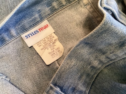 3 Stretch Jeans Lt Blue, White & Ecru High Waisted 29”Wx30”L Sz 10 Sold Separate - Picture 12 of 13