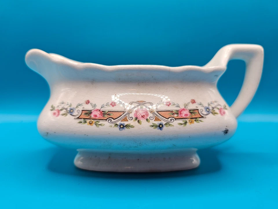 Gravy Boat Lido W. S. George Blanco Hecho en EE. UU. Foto 2 de 4