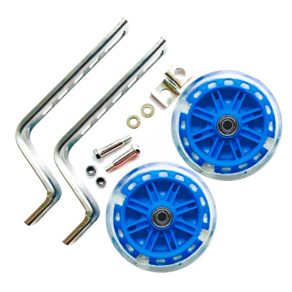 Universal Kids Bicycle LED Training Wheels Stabilisers For 12-20 Inch Bike Cycle - image 4 of 4