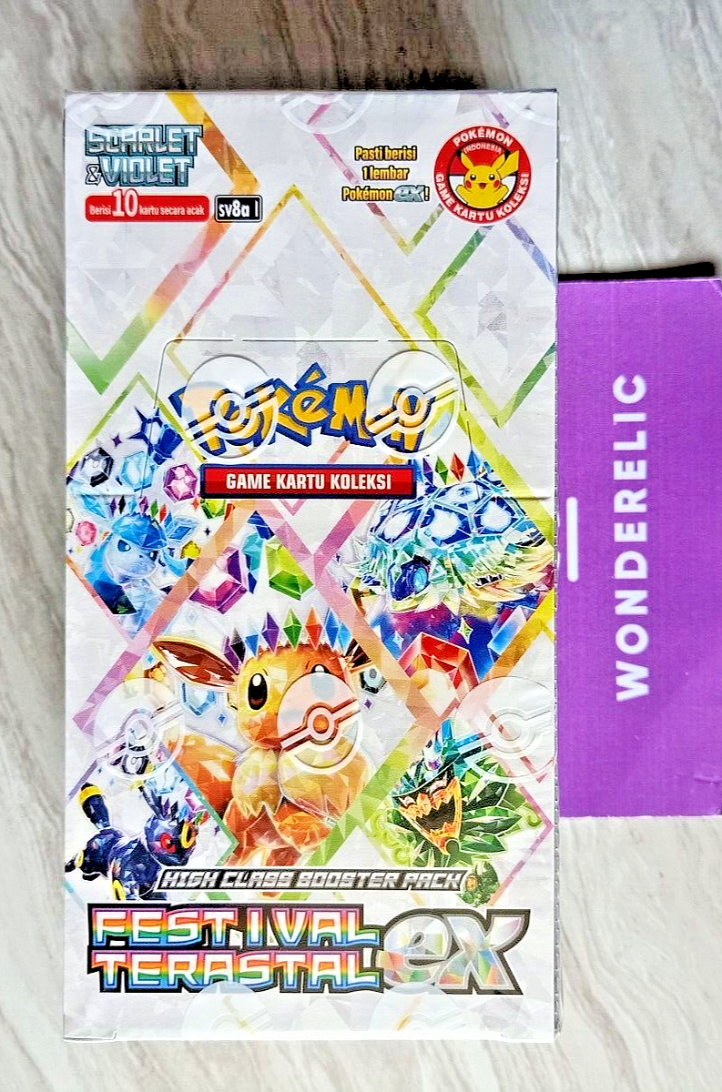 Festival Terastal Pokemon Indonesian Terastal Festival Booster Box