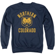 Uni of Northern Colorado Adult Crewneck Sweatshirt Color Logo, Navy, S-3XL