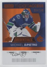 2021 Credentials 2020-21 Debut Ticket Access Orange 34/149 Michael DiPietro 14hk