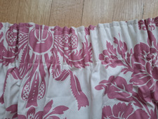 Pair of Laura Ashley lined tatton pink and cream curtains in excellent cond.