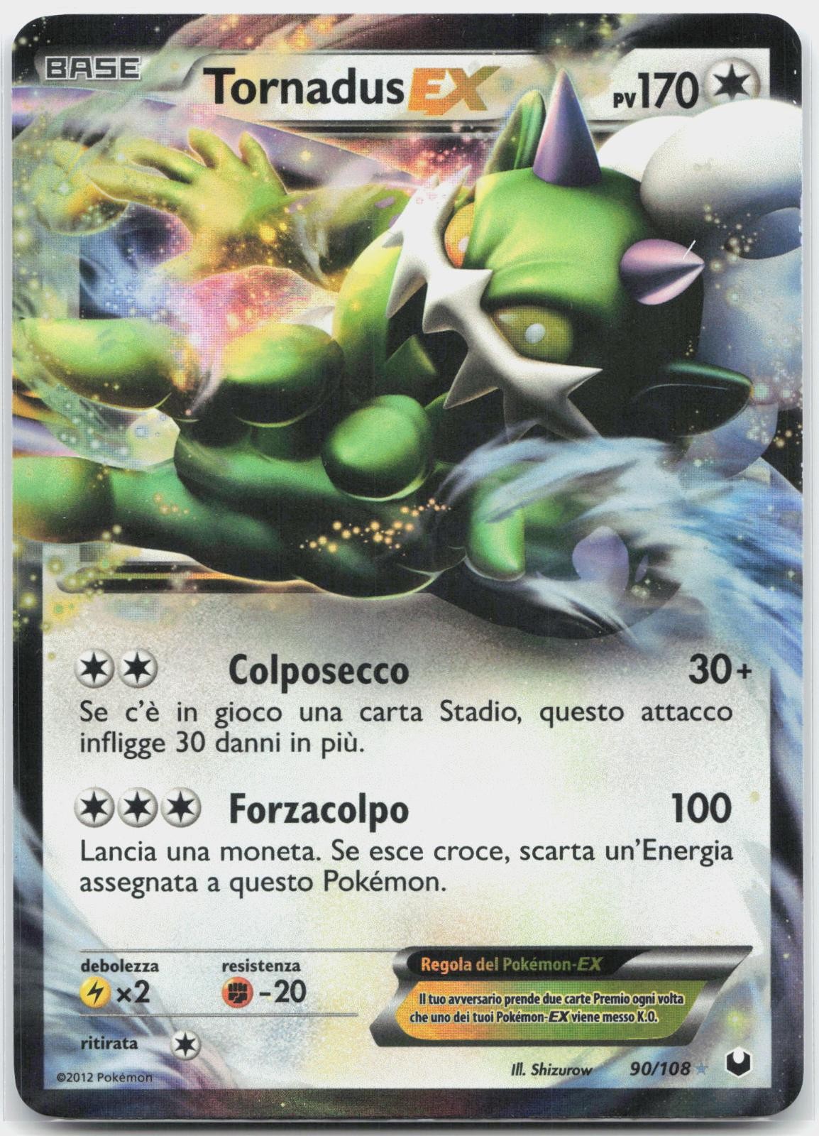 Tornadus EX 90/108 Holo EX Rare Dark Explorers Pokemon NM/M