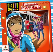 Die drei !!! 63: Flammen in der Nacht | Maja von Vogel | Audio-CD | 67 Min.