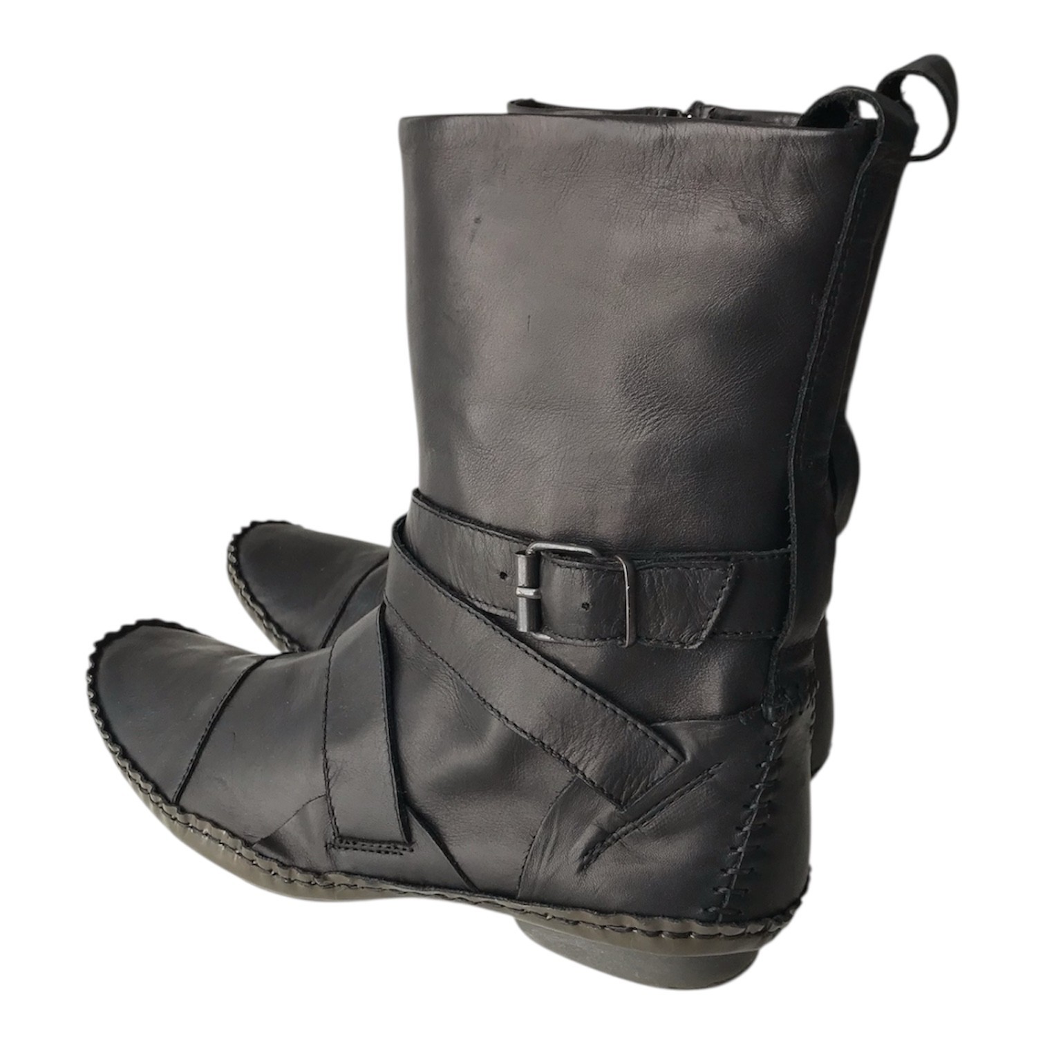 MARITHE FRANCOIS GIRBAUD Patchwork Leather Boots … - image 2