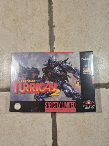 Super Turrican 2 Strictly Limited Games SLG Super Nintendo SNES NTSC Sealed