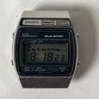 Vintage Seiko Solar A156-5029 Digital Watch Chronograph Alarm 1979 Head Only