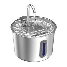 Stainless Steel Cat Water Fountain - 2.2L Automatic Pet Feeder with Filters