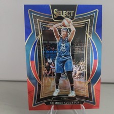 2025 Panini Select Concourse Seimone Augustus #99 Blue & Red /399