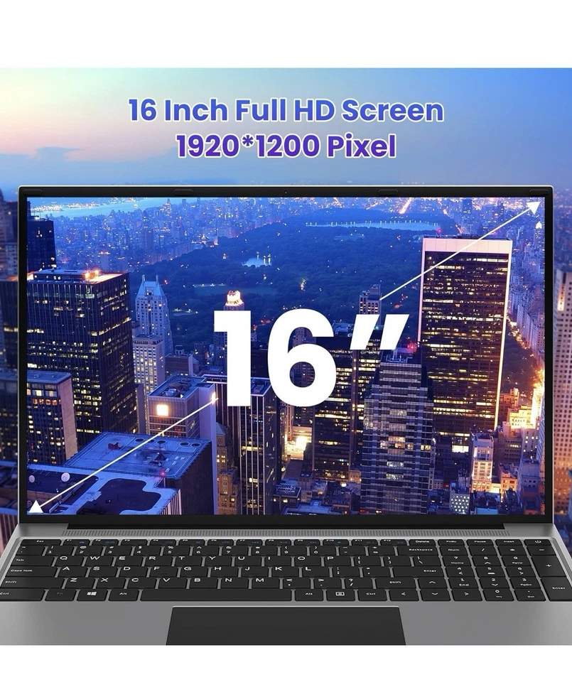 Jumper Laptop, 16 inch Full HD Display, 1920x1200 Pixel IPS screen, 4GB RAM 128G - Image 2 of 4