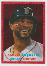 **38/50** Xander Bogaerts 2021 Topps Archives 1957 Topps Red Hot Foil #4