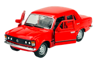 Welly Fiat 125P Rot 1:34 Polish Classics Die Cast Metal Model Neu Kasten 42399