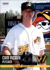 2017 West Virginia Power Choice #23 Cam Vieaux Novi Michigan MI Baseball Card